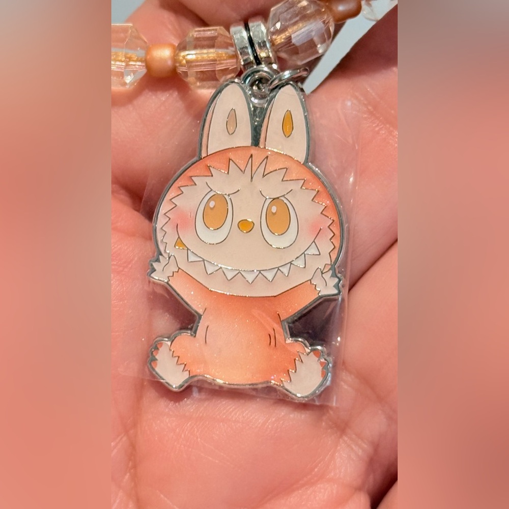 POP MART X The Monsters Big Into Energy Labubu Phone Charm open box